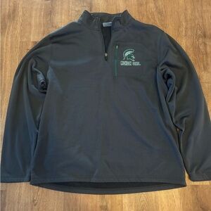 Stadium Athletics Gray Quarter-Zip Pullover